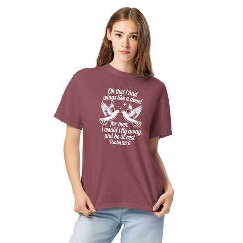 Wings Like a Dove Christian Bible Verse T-Shirt